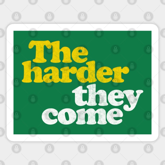 The Harder They Come  /// Reggae Lover Gift Sticker by DankFutura